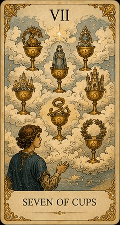 컵 7 (Seven of Cups) 타로 카드