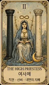 여사제 (The High Priestess) 타로 카드