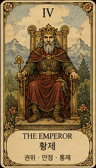 황제 (The Emperor) 타로 카드