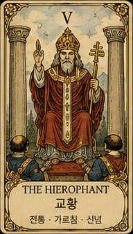 교황 (The Hierophant) 타로 카드