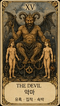 악마 (The Devil) 타로 카드