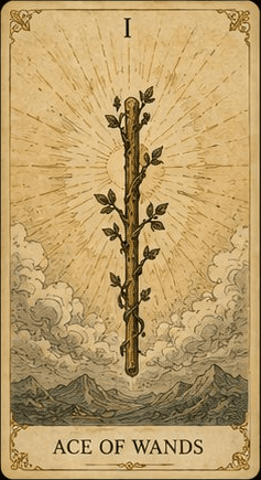 완드 에이스 (Ace of Wands) 타로 카드